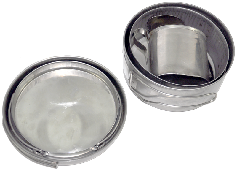 Набор посуды для офицера (сталь) Роза Ветров