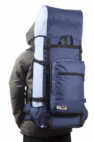 Рюкзак туристический Оптимал 4, синий-голубой, 90 л, ТАЙФ