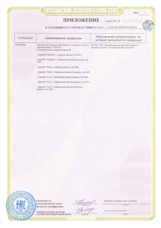 Карабин Гусь с байонетной муфтой, Венто