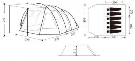King Camp 3057 MILAN 6 (палатка)