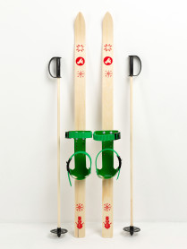 Детский лыжный комплект JUNIOR, 110 см, лыжи+крепления+палки