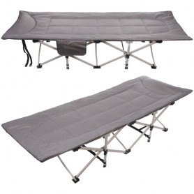 Раскладушка кемпинговая складная 188*66*41 см, серая